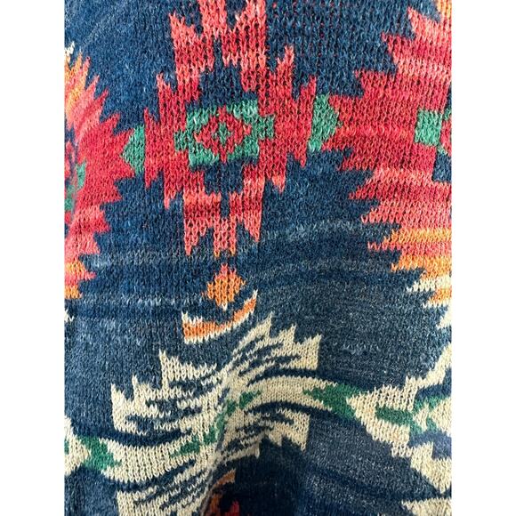 Ralph Lauren x Denim & Supply Southwest Aztec Top Lightweight Sweater Women's XL - Picture 9 of 12